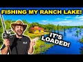My FIRST TIME Fishing the ABANDONED RANCH Lake It s Loaded