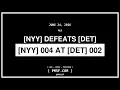 NYY DEFEATS DET MLB Box Score Telemetry