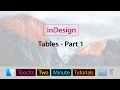 InDesign - Tables