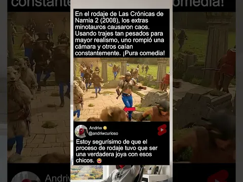 En el rodaje de Las Crónicas de Narnia 2 (2008), los extras minotauros causaron caos...