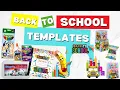 Back To School Templates DIY Custom School Notebook And Supplies
