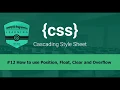 Master CSS Kurdish How to use Position Float Clear and Overflow Properties
