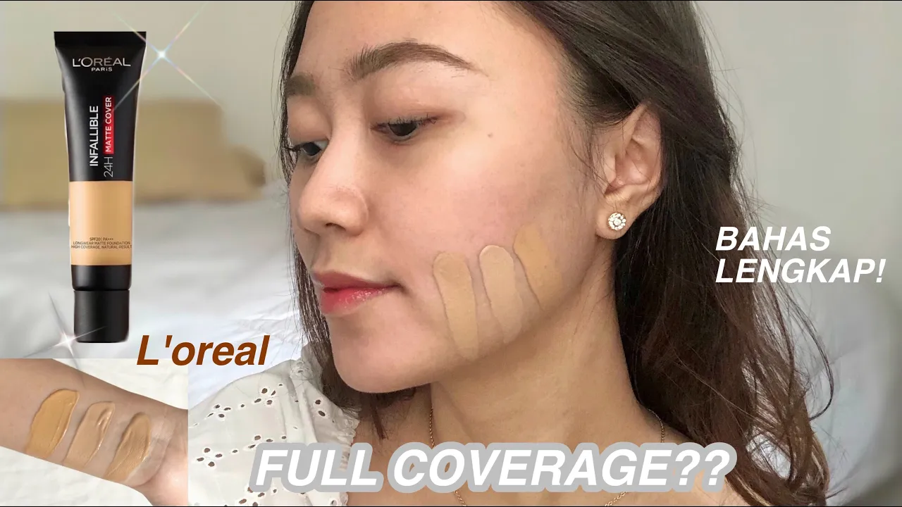 FOUNDATION SUPER AWET GA NEMPEL DI HIJAB | REVIEW LOREAL PARIS INFALLIBLE 24H Matte Cover