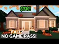7k FALL Bloxburg NO GAME PASS House Build Tutorial w Voice