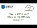 how to load data from s3 to redshift and query the data