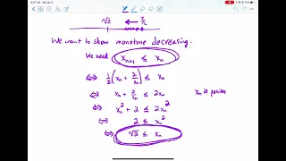 Proof of Babylonian square root algorithm