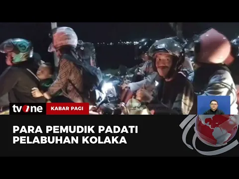 Ratusan Pemudik Antre Menyeberang di Pelabuhan Kolaka