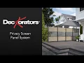 Deckorators Privacy Screen Panel System