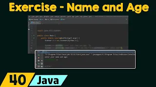 Java Exercise - Name and Age