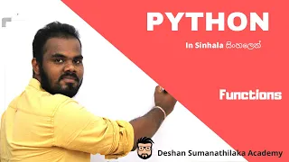 Functions - Python in Sinhala AL ICT SE CS IT