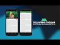 Android Collapsing Toolbar Layout Palette API Android Studio
