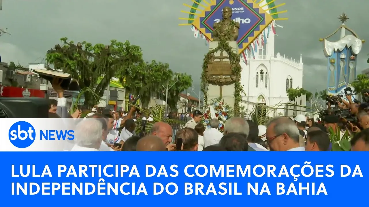 Lula participa das comemorações da Independência do Brasil na Bahia | #SBTNewsnaTV (03/07/23)