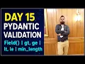 FastAPI Pydantic Validation Field Explained gt ge lt le min - length Hindi Tutorial