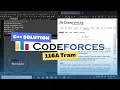 A C Solution to Codeforces 116A Tram by CFNewbie