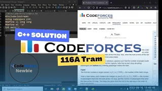 A C Solution to Codeforces 116A Tram by CFNewbie