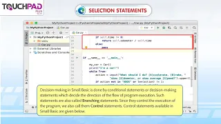 Control Statements in Small Basic selection Statements