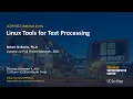 Linux Tool for Text Processing