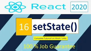 16 setState in Reactjs React 2020 Tutorails