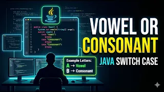 Java Program to Check Vowel or Consonant Using Switch Case