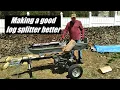 27 Ton Performance Built Log Splitter Table Modification Making Good Even Better