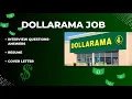 2025 Dollarama job Interview questions - Resume