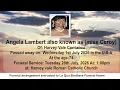 MTV OBITUARIES FOR MONDAY 27th JULY 2026