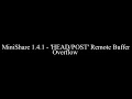 MiniShare 1 4 1 - Remote Buffer Overflow
