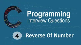 C Interview Questions tutorial - Reverse Number Codenemy