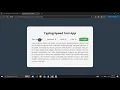 Typing Speed Test App Using HTML CSS and JavaScript with Source Code