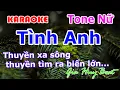 Karaoke - Tình Anh - Tone Nữ - Nhạc Sống - gia huy beat