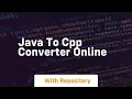 java to cpp converter online