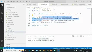 Polling System Api using node js express js mongoDB