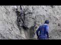 Download Lagu The Cliff on The Right is Hanging And a Large Rock Has Fallen