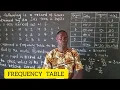 FREQUENCY TABLE STATISTICS Menalights tv