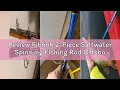 Review Fiblink 2-Piece Saltwater Spinning Fishing Rod Offshore Graphite Portable Fishing Rod 7 Feet