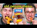 We tried the Senior Citizen menu at IHOP even though we re really super young