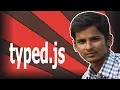 Animated type effect with typed js jquery plugin