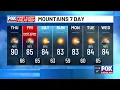 Afternoon storms roll in ahead of Friday s First Alert Weather Day