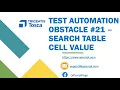 Tosca Tutorial Lesson 127 - Search Table Cell Value Constraint Action Mode Obstacle 21