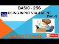 Basic programming for beginners input statement in Basic 256 basic 256 tutorial Basic 256