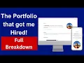 The Web Developer Portfolio That Got Me Hired Full Breakdown