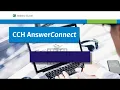 CCH AnswerConnect Home Page