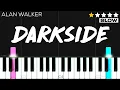 Download Lagu Alan Walker - Darkside | EASY SLOW Piano Tutorial
