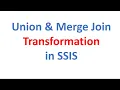 Union All Merge Join Transformation in SSIS