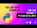 For Loop with examples Part 1 in Tamil Python Tutorial Series Error Makes Clever Academy