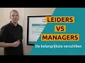 Lagu Het verschil tussen Leiders en Managers