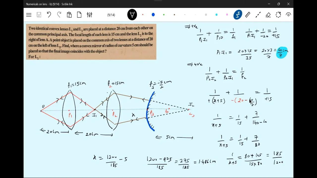21/27)  Ray Optics | JEE  Advanced best problems  on lens