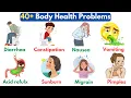 Body Health Problems Illness Body Pain Vocabulary English Vocabulary