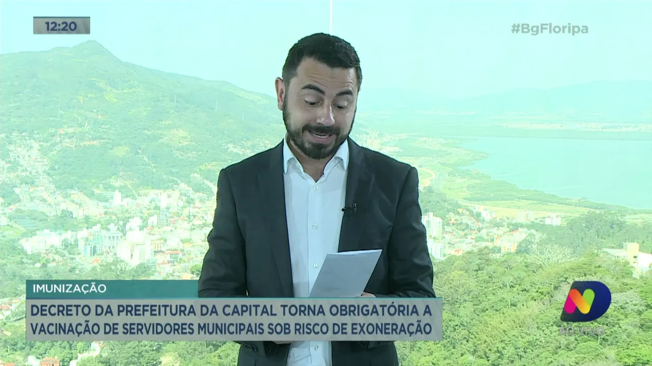 Decreto da Prefeitura de Florianópolis torna obrigatória a vacinação de servidores municipais