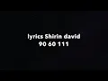 Shirin David - 90 60 111 LYRICS & AUDIO!!